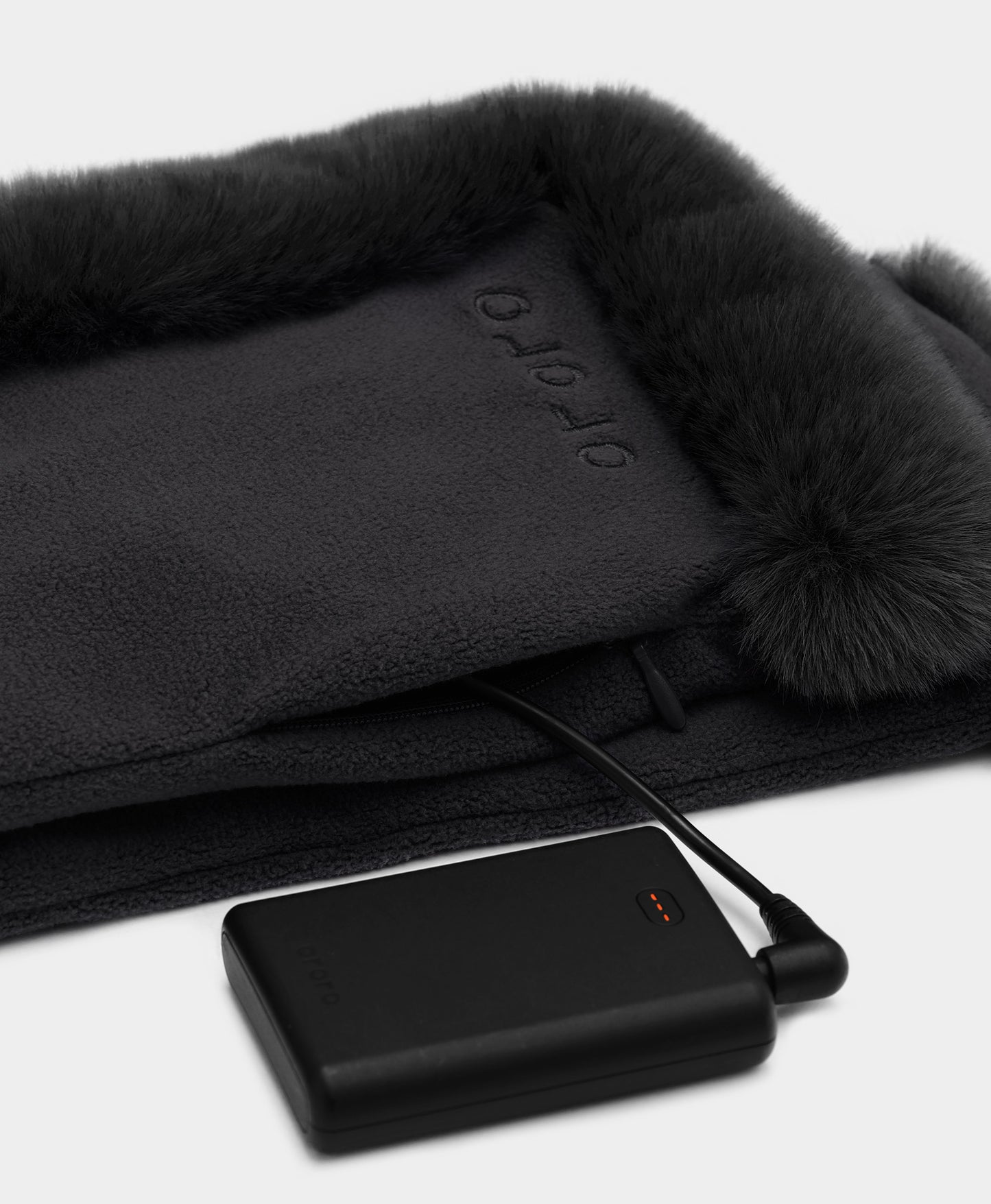 Queen Cove Unisex Heated Faux Fur Fleece Scarf