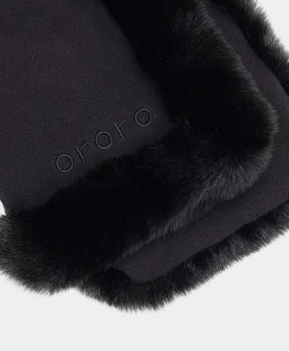Queen Cove Unisex Heated Faux Fur Fleece Scarf