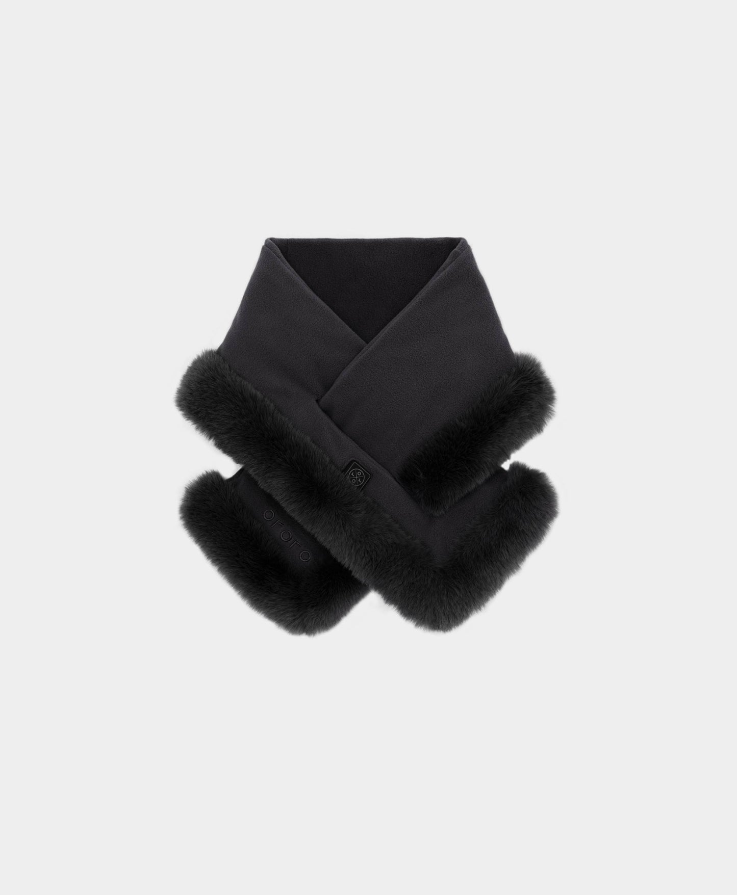 Queen Cove Unisex Heated Faux Fur Fleece Scarf