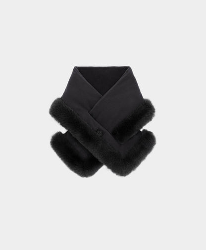 Queen Cove Unisex Heated Faux Fur Fleece Scarf