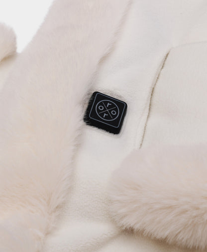 Queen Cove Unisex Heated Faux Fur Fleece Scarf