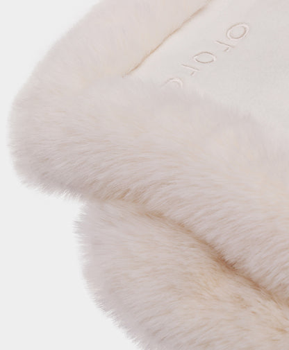Queen Cove Unisex Heated Faux Fur Fleece Scarf