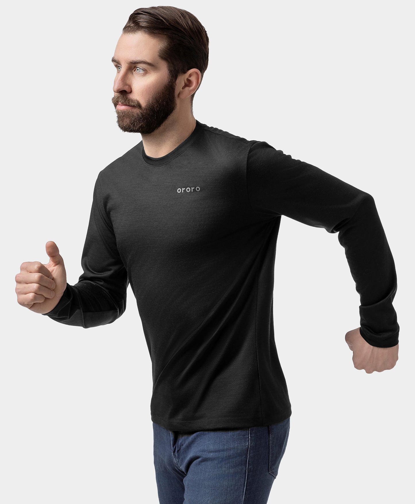 Aoraki Unisex Merino Wool Blend Baselayer - Black