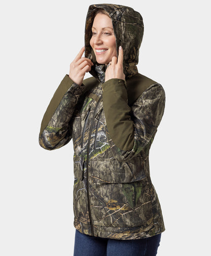 Women's Heated Hunting Jacket - Camouflage, Mossy Oak Country DNA
