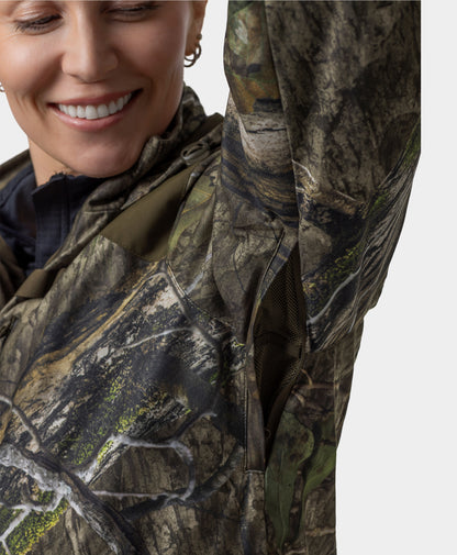 Women's Heated Hunting Jacket - Camouflage, Mossy Oak Country DNA