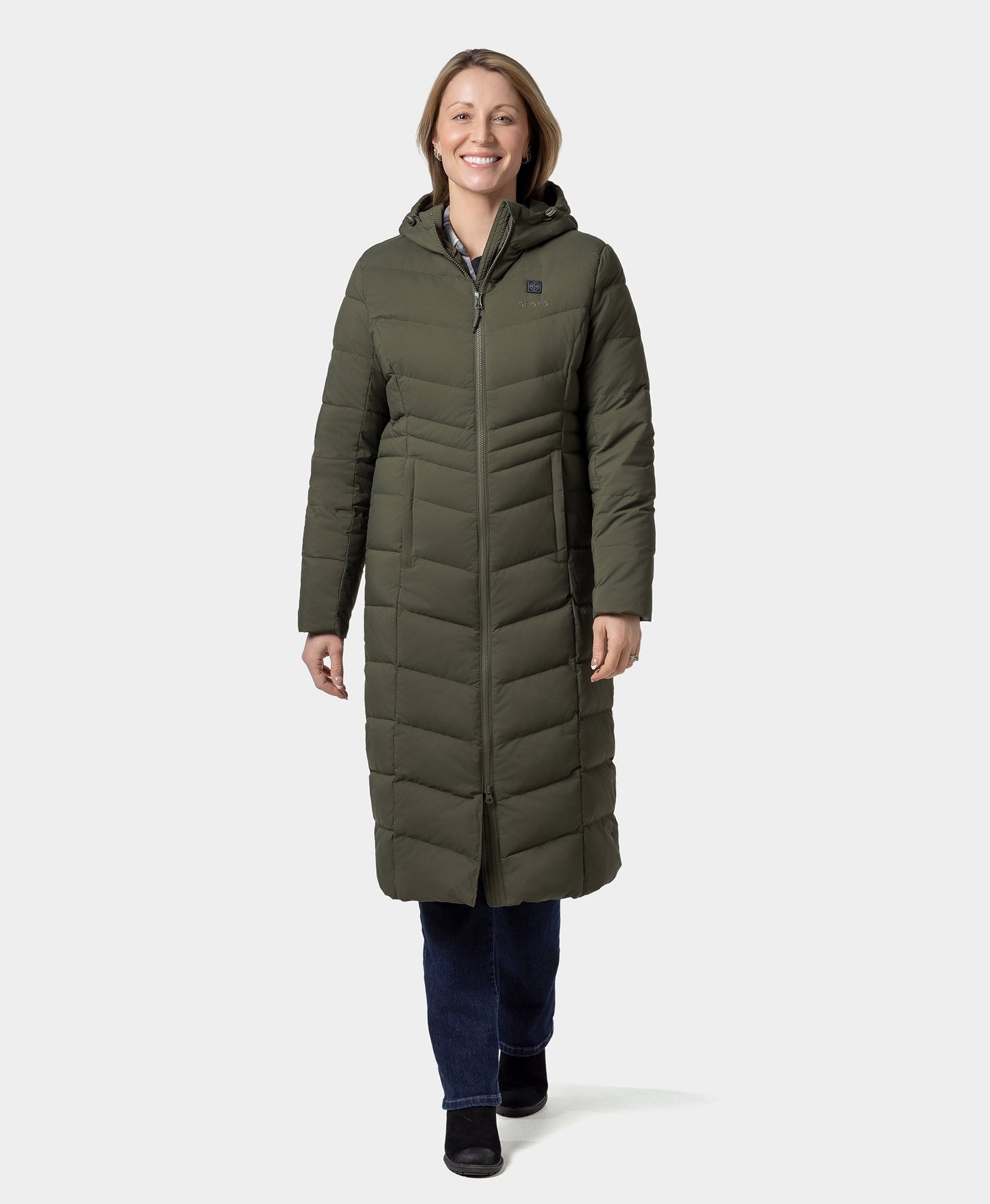 SOHO Women's Heated Down Parka Jacket