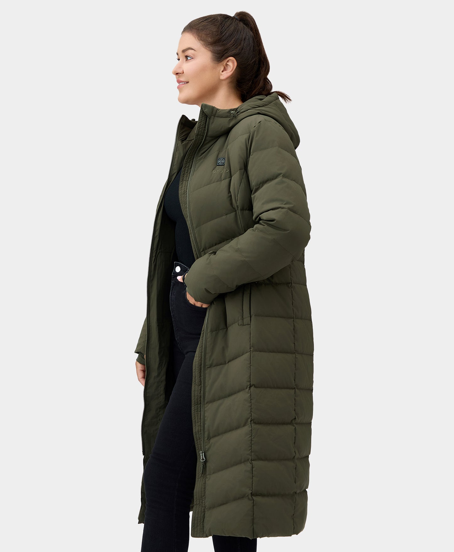 SOHO Women's Heated Down Parka Jacket