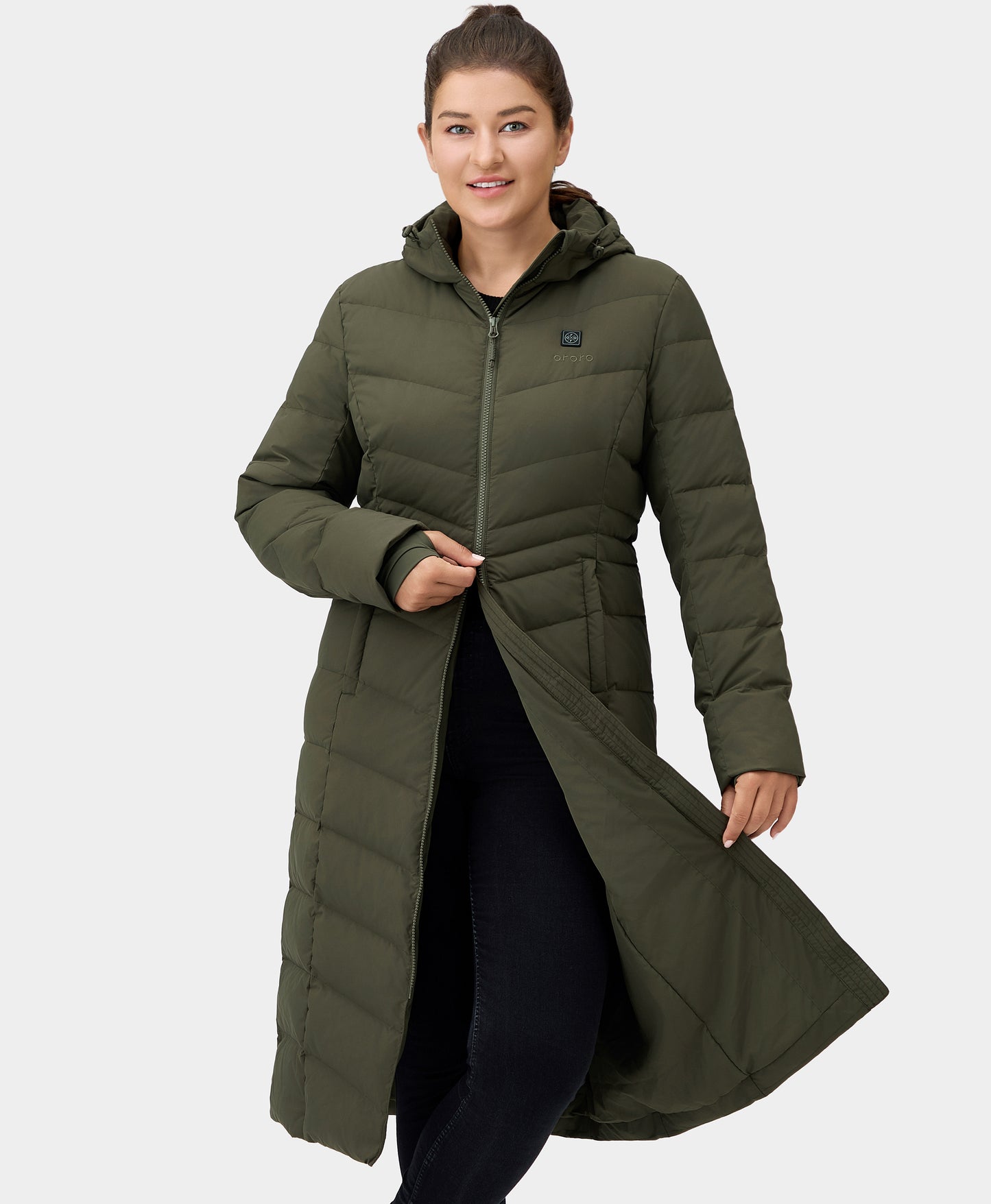 SOHO Women's Heated Down Parka Jacket
