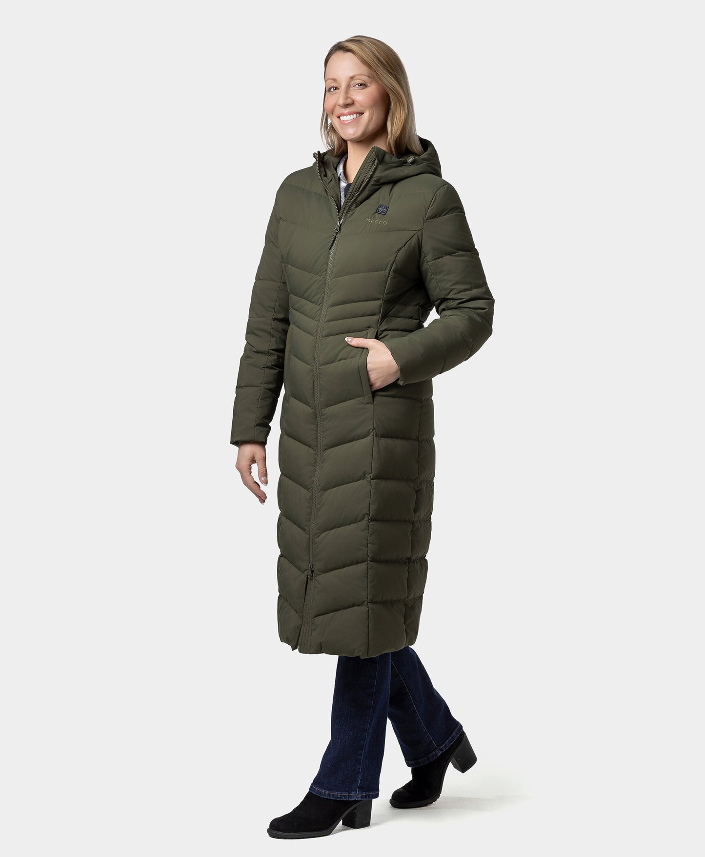 SOHO Women's Heated Down Parka Jacket