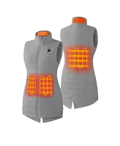Tribeca Women's Heated Long Puffer Vest