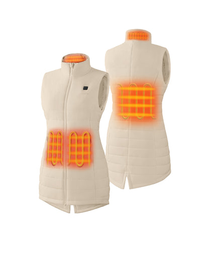 Tribeca Women's Heated Long Puffer Vest