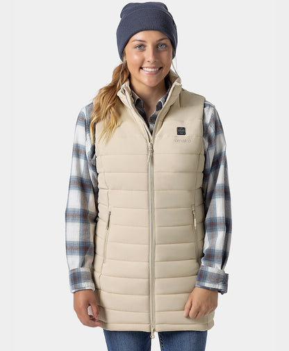 Tribeca Women's Heated Long Puffer Vest