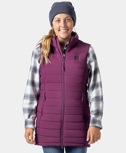Tribeca Women's Heated Long Puffer Vest