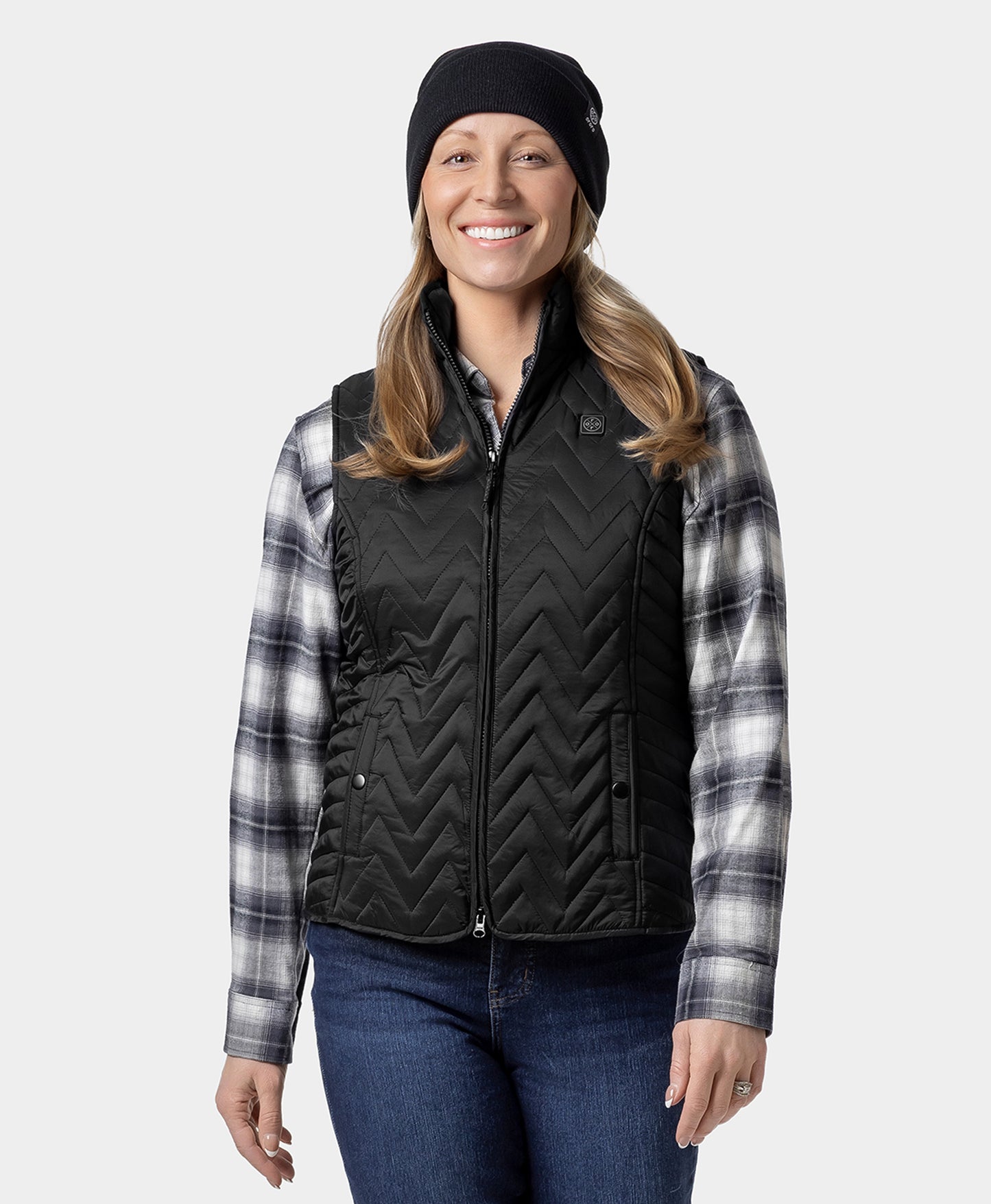 Women's Heated Chevron Quilted Vest