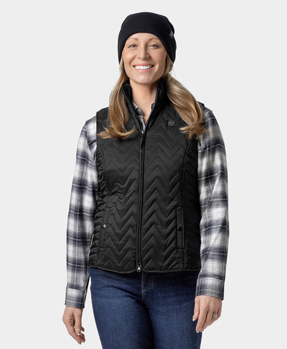 Women's Heated Chevron Quilted Vest