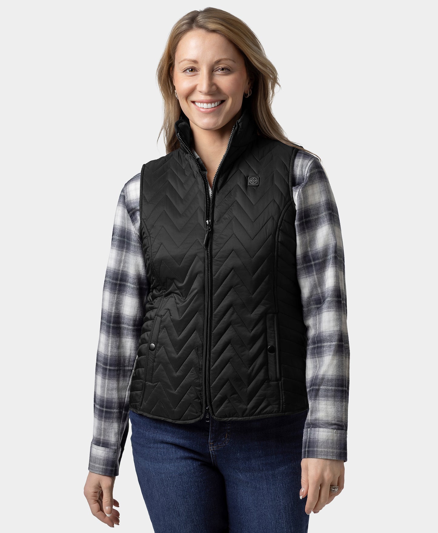 Women's Heated Chevron Quilted Vest