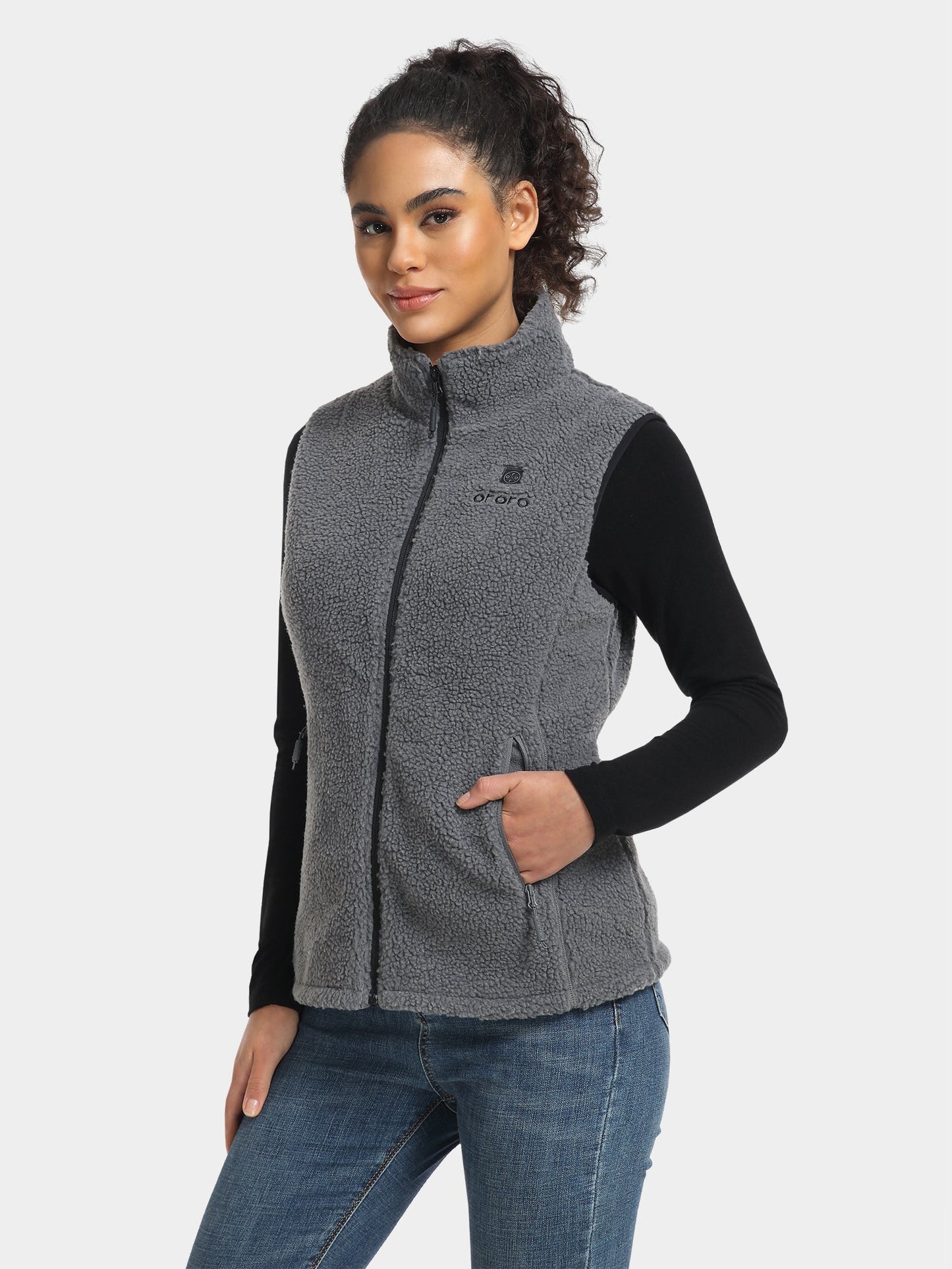 Women's Heated Recycled Fleece Vest