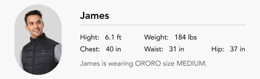 Men Model | James | Height: 6.1 ft, Weight: 184 lbs, Chest: 40 in, Waist: 31 in, Hip: 37 in | Wearing Medium Size