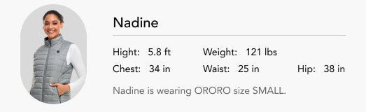 Women Model | Nadine | Height: 5.8 ft, Weight: 121 lbs, Chest: 33 in, Waist: 25 in, Hip: 38 in | Wearing Small Size